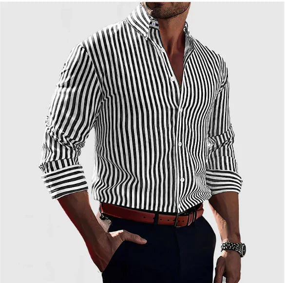 Lorian / Elegant Striped Shirt