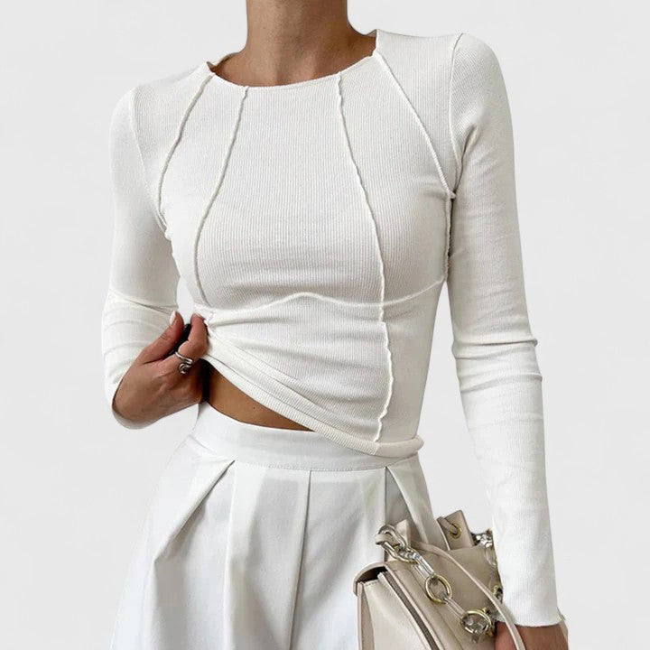 Rozminda - Wygodny top z długimi rękawami