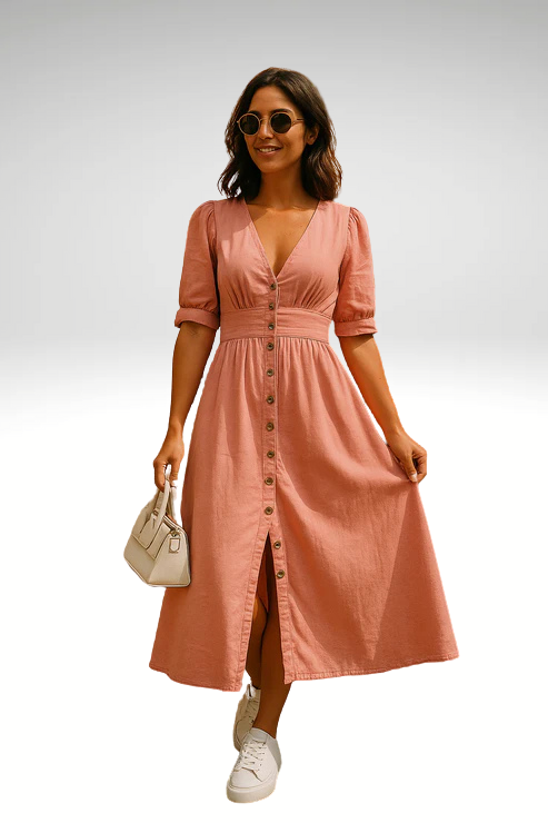 Agata / Elegancka sukienka z dżinsu